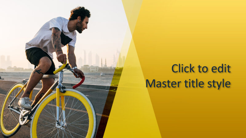 City Cycling PowerPoint Template