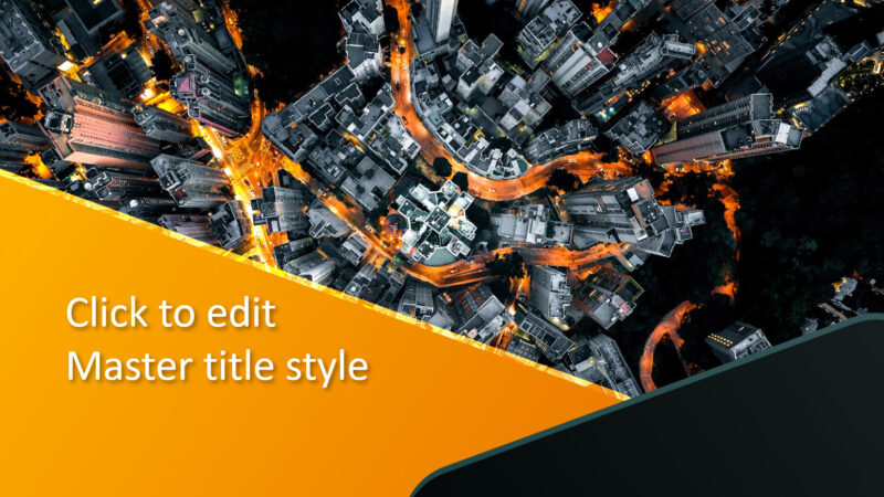 City Top View PowerPoint Template